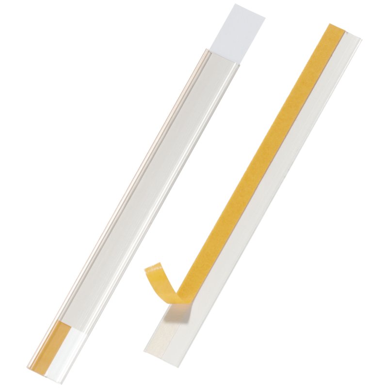 DURABLE rails de scanner adhésifs, 200 mm, 20 mm haut, 5 pcs