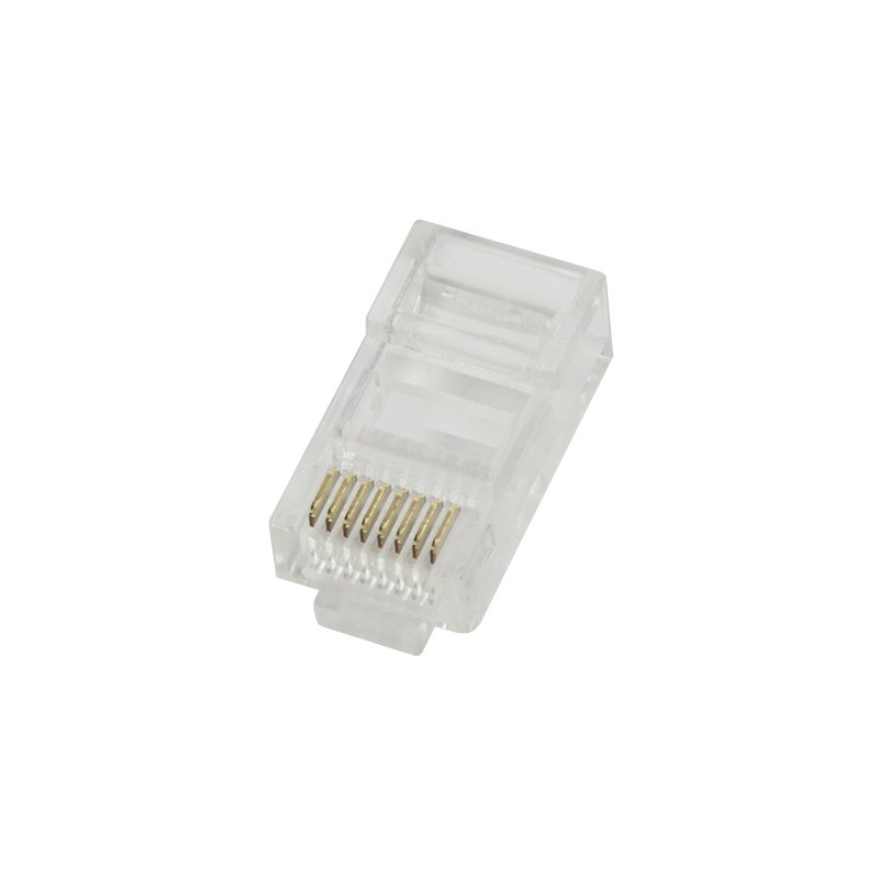 LogiLink Professional Connecteur RJ45 pour câble rond, Cat.5e, blindé, 100 pièces