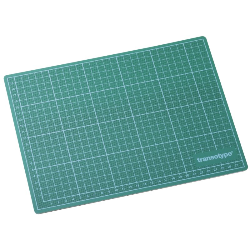 transotype tapis de coupe, vert/noir, 600×450×3 mm, surface auto-cicatrisante