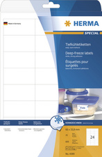 HERMA diepvrieslabels special, 66 × 33,8 mm, wit, 600 stuks