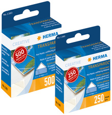 HERMA photo corners, transparent, self-adhesive