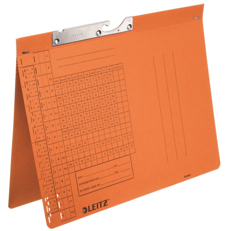 LEITZ Dossier suspendu combiné A4, orange, 250 g/m², 50 pièces