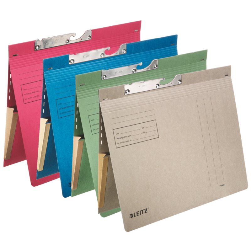 LEITZ ensemble de dossiers suspendus avec poches latérales extensibles, A4, vert, 50 pièces