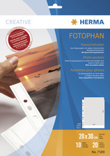 HERMA fotohoesvellen A4 voor foto's 10×15 cm, staand, 250 stuks
