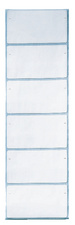LEITZ beschermfolies voor naamplaatjes, transparant, zelfklevend, 72×39 mm