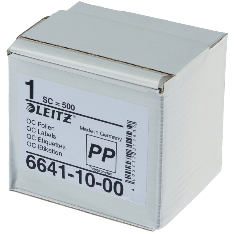 LEITZ film de protection étiquettes transparent, autocollant, 72×39 mm, 500 pièces