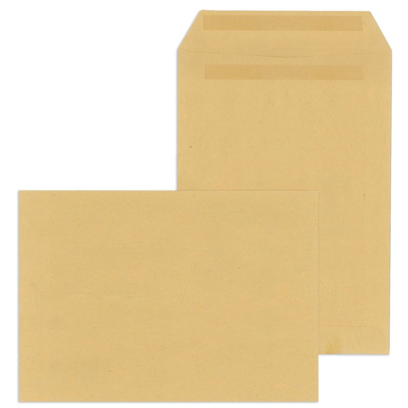 MAILmedia enveloppes d'expédition C4 auto-adhésives, kraft naturel, 250 pièces