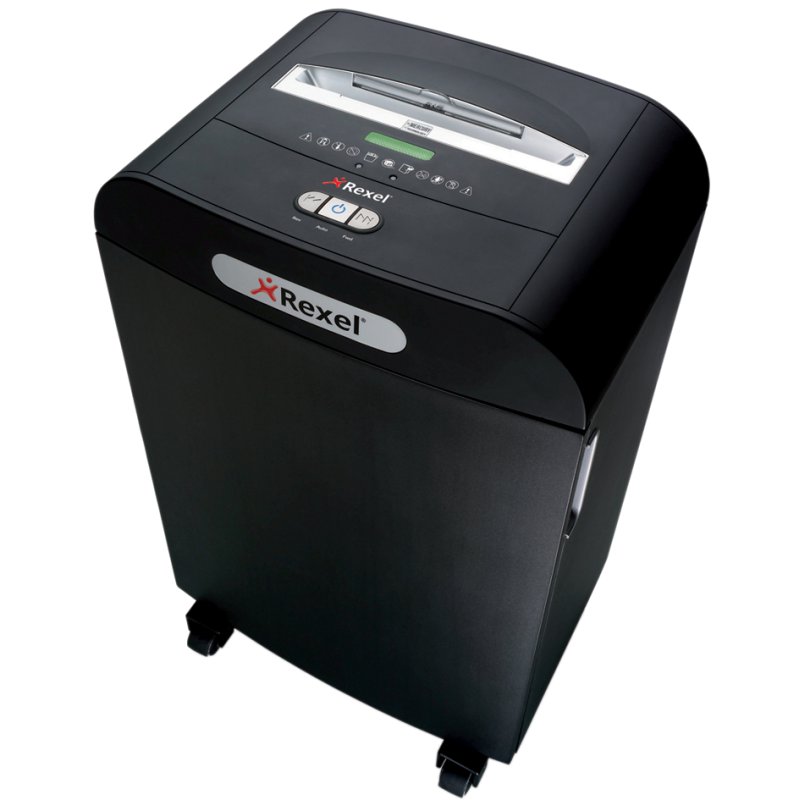 Rexel Mercury RDS2270 paper shredder, 22-23 sheets, 70 litre bin, black/silver