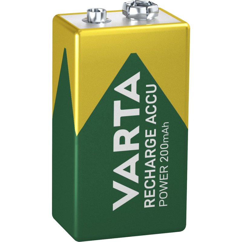 VARTA oplaadbare batterij RECHARGE ACCU Power, 9V blok, NiMH 200 mAh