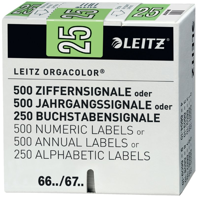 LEITZ jaarsignaal Orgacolor '26, en rouleau, violet, 500 pièces