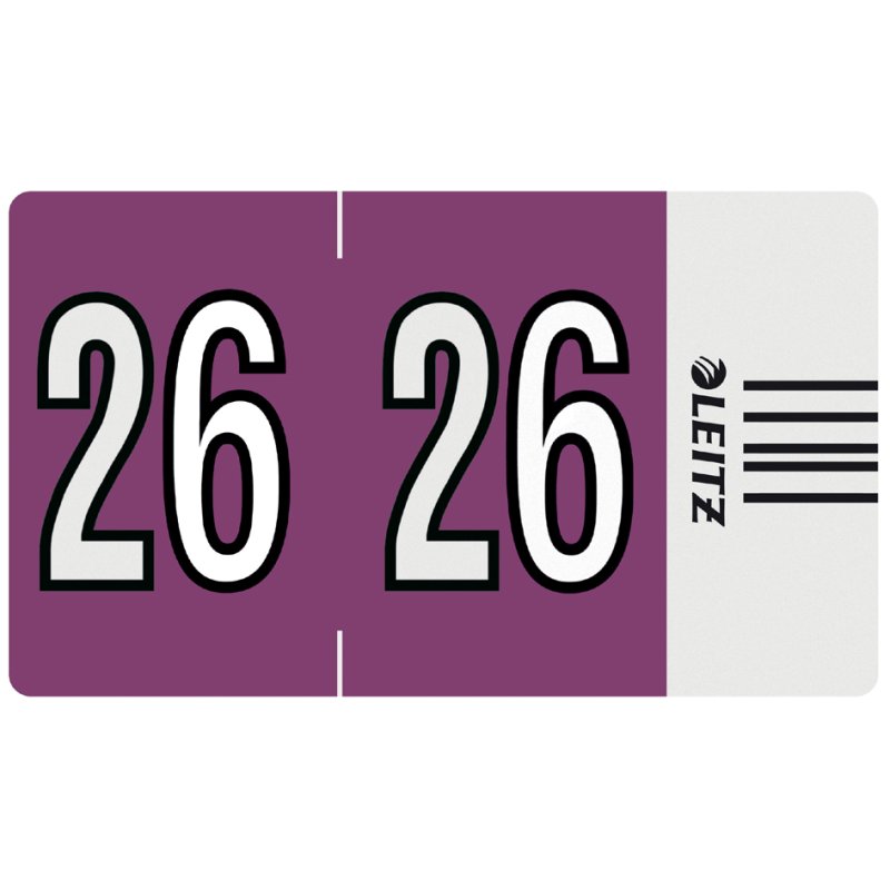 LEITZ jaarsignaal Orgacolor '26, en rouleau, violet, 500 pièces