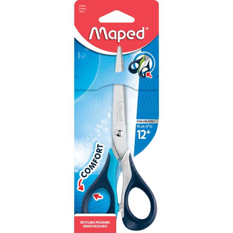 Maped ciseaux Sensoft 3D, pointu, 160 mm, droitier