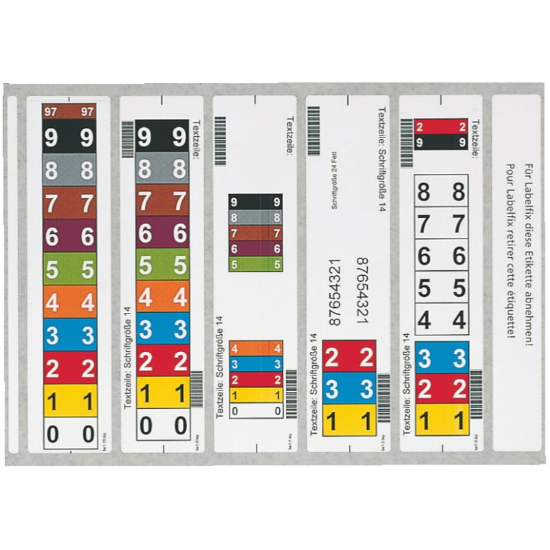 LEITZ étiquettes de marquage OrgacolorPlus, jet d'encre/laser, blanc, 46×195 mm