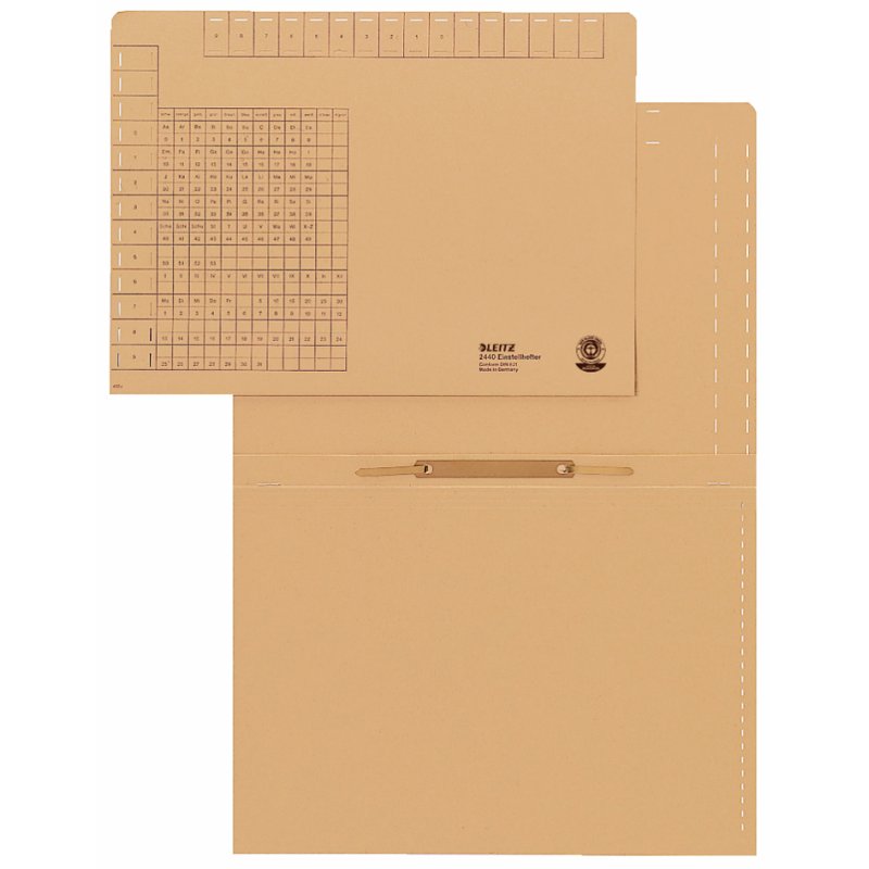 LEITZ A4 folder with adjustable opening, manila card, 50 pcs