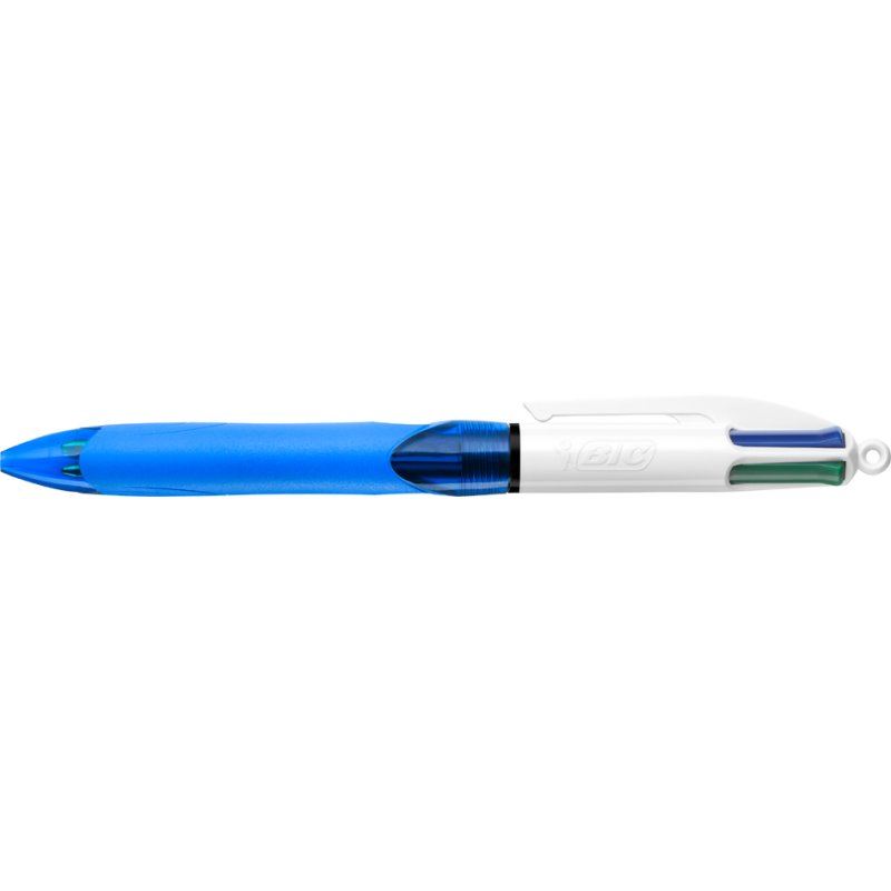 Bic Stylo 4 couleurs avec grip, recharges disponibles, 0,32 mm