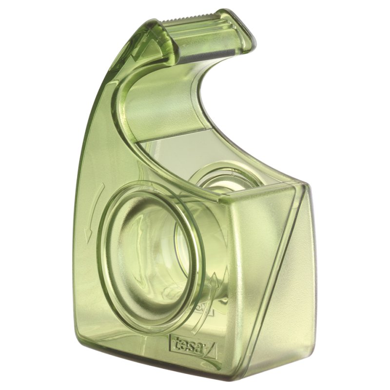 tesa ecoLogo distributeur de ruban adhésif, rechargeable, vert, 19 mm