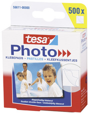 tesa foto kleefpads dubbelzijdig, wit, 500 stuks