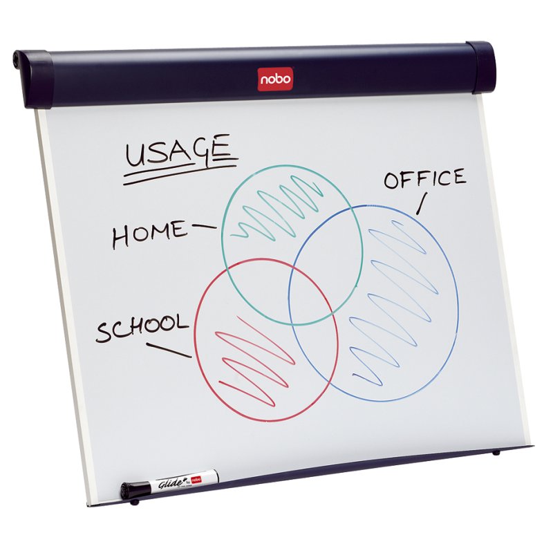 Nobo Bureaubordoptrekker Barracuda, magnethaftend, 67,5×55 cm