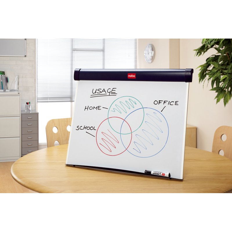 Nobo Bureaubordoptrekker Barracuda, magnethaftend, 67,5×55 cm