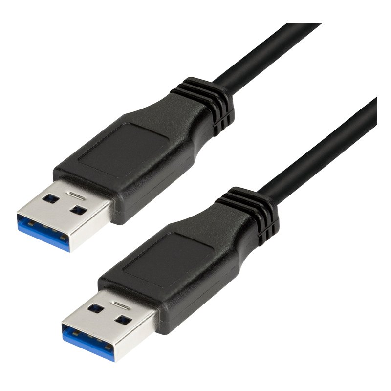 LogiLink Câble USB 3.0 USB-A vers USB-A, noir, 1 mètre