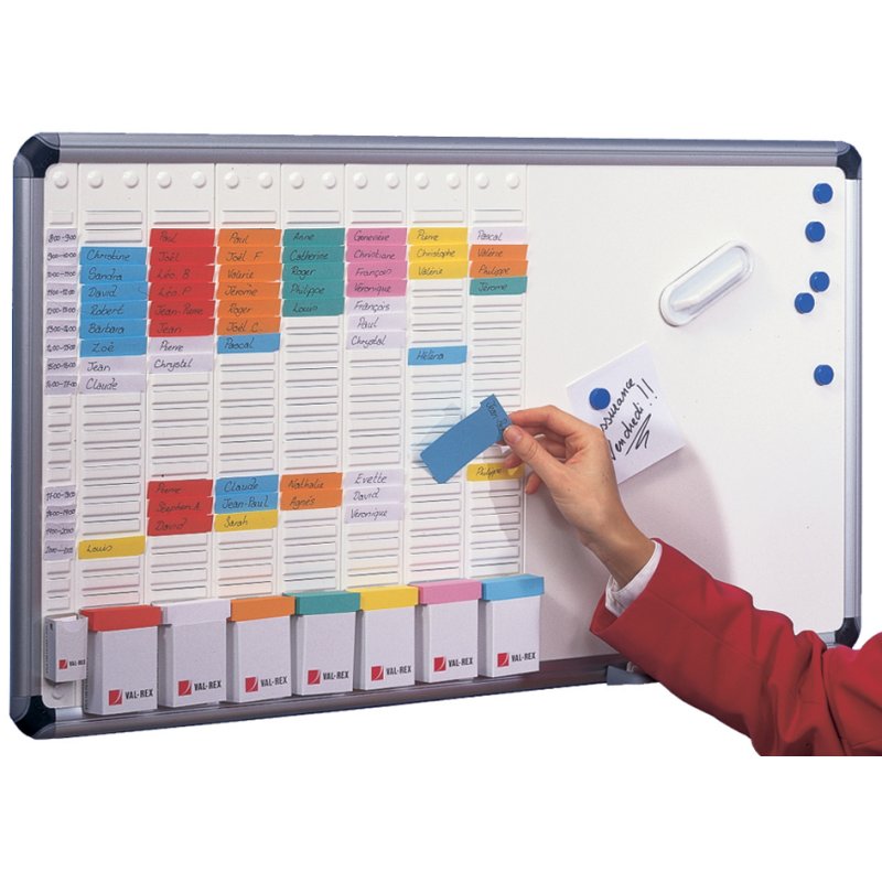Nobo tableau magnétique planificateur hebdomadaire, blanc, 910×490 mm