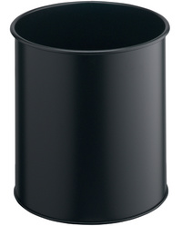 DURABLE prullenbak staal rond, 15 liter, antraciet, 315 mm hoog