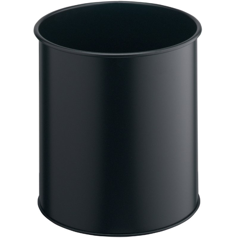 DURABLE corbeille à papier métal rond, 15 litres, argent métallisé