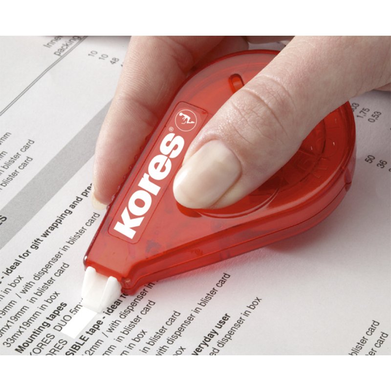 Kores correctieroller Roll-On wegwerp, 4,2 mm × 15 m