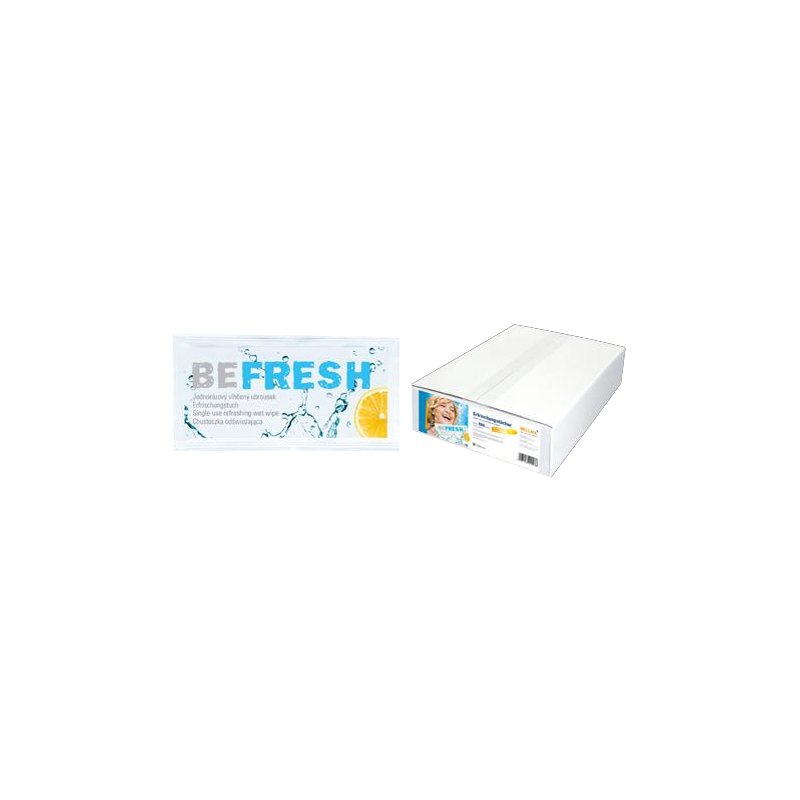 HELLMA verfrissingsdoekjes befresh, wit, citrusgeur, individueel verpakt, 400 stuks