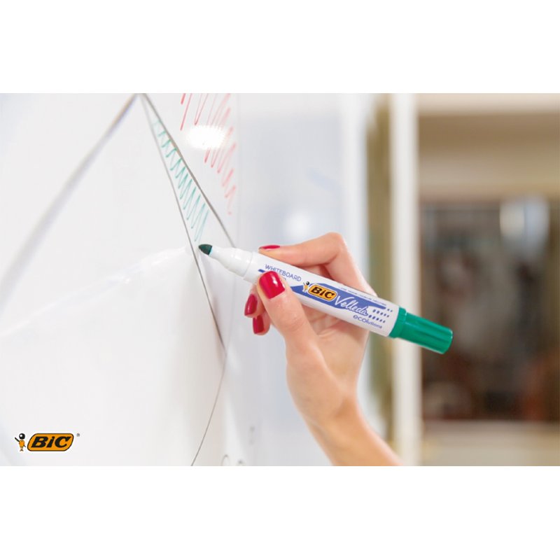 BIC Velleda 1701 ECOlutions marqueurs pour tableaux blancs, 1,5 mm, 4 pièces