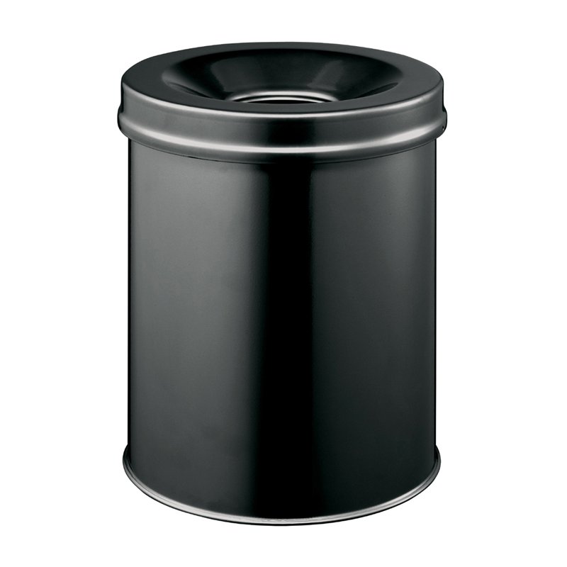 DURABLE waste bin SAFE, round, 30 litres, grey
