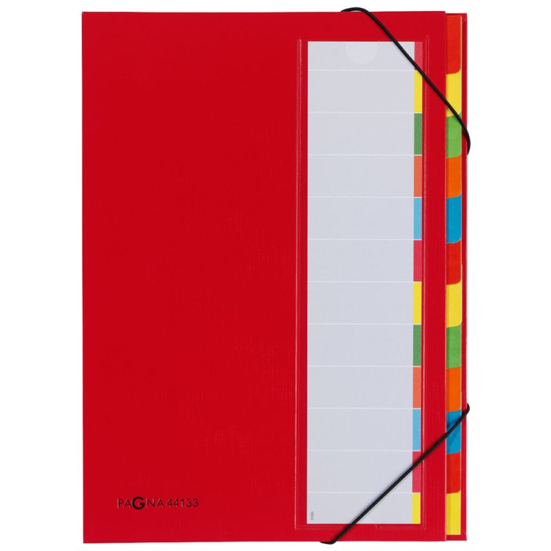 PAGNA classeur de bureau Color, 7 compartiments, bleu, A4