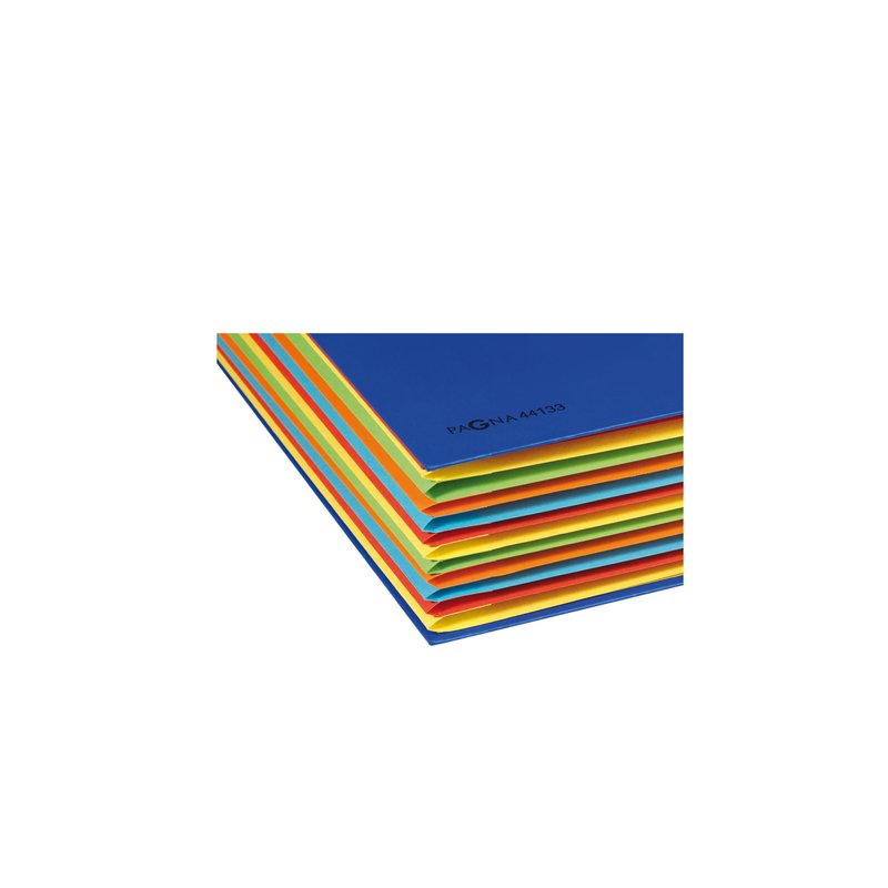 PAGNA classeur de bureau Color, 7 compartiments, bleu, A4