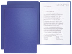 PAGNA presentatiemap Star A4, blauw, met klemschiene