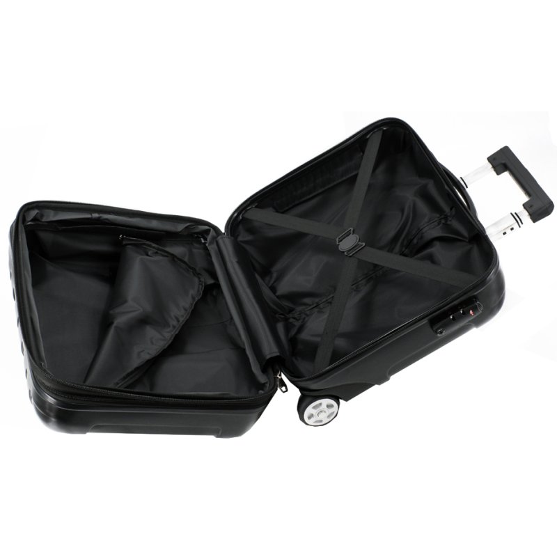 JSA handbagage trolley Business Overnight, zwart, ABS, 40 liter