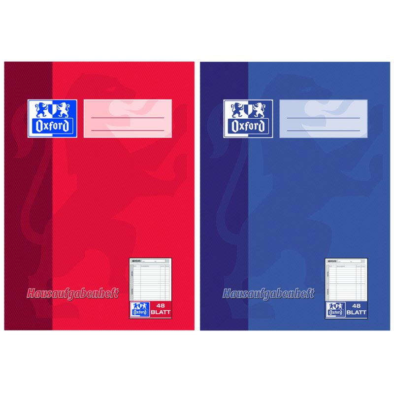 Oxford A5 homework exercise book, coloured sheets, wipe-clean cover