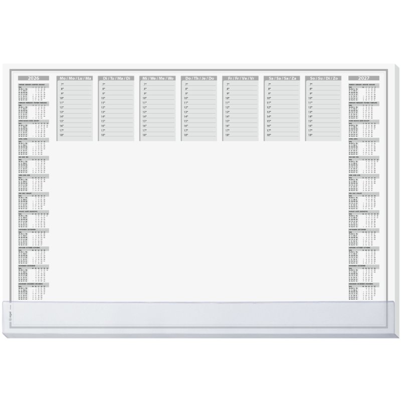 Sigel sous-main Office, 59×41 cm, calendrier 2 ans, 40 feuilles