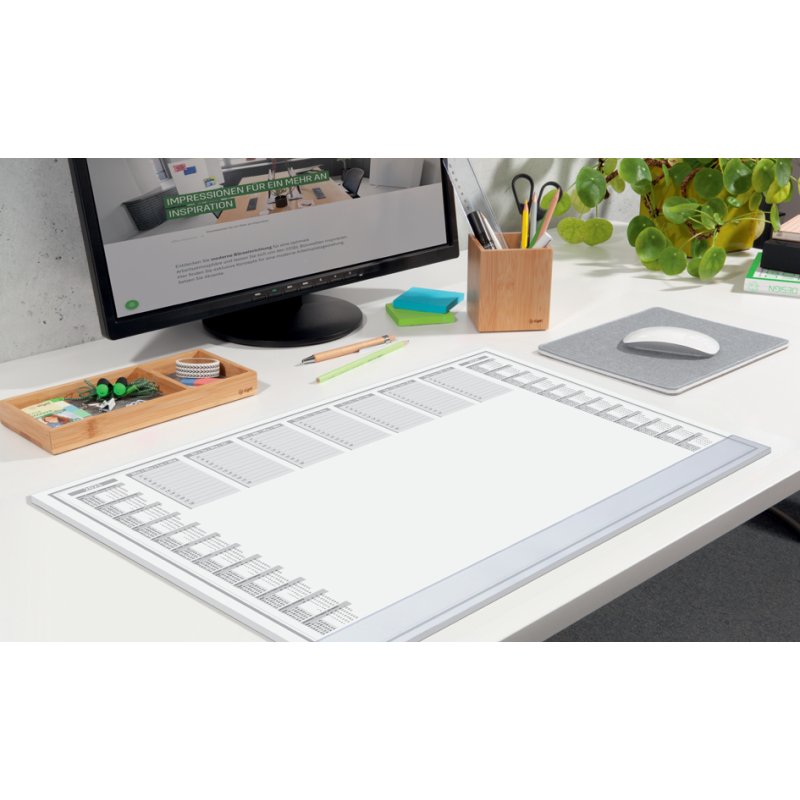 Sigel sous-main Office, 59×41 cm, calendrier 2 ans, 40 feuilles