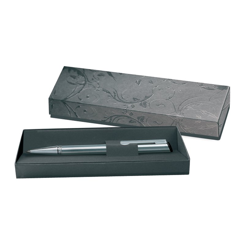 Schmorrde Heri stempelbalpen 6221, zilver/zwart, blauwe inkt