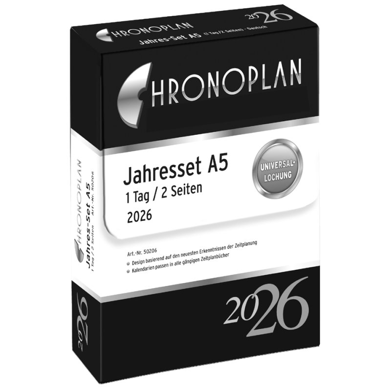 CHRONOPLAN Jaarset 365 Dagplannen, DIN A5