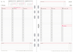 CHRONOPLAN Weekplanner 2027, A5, 1 week/2 pagina's, universele perforatie