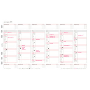 CHRONOPLAN jaarplanner 2027, A5-formaat, universaalperforation, 120 g/m²