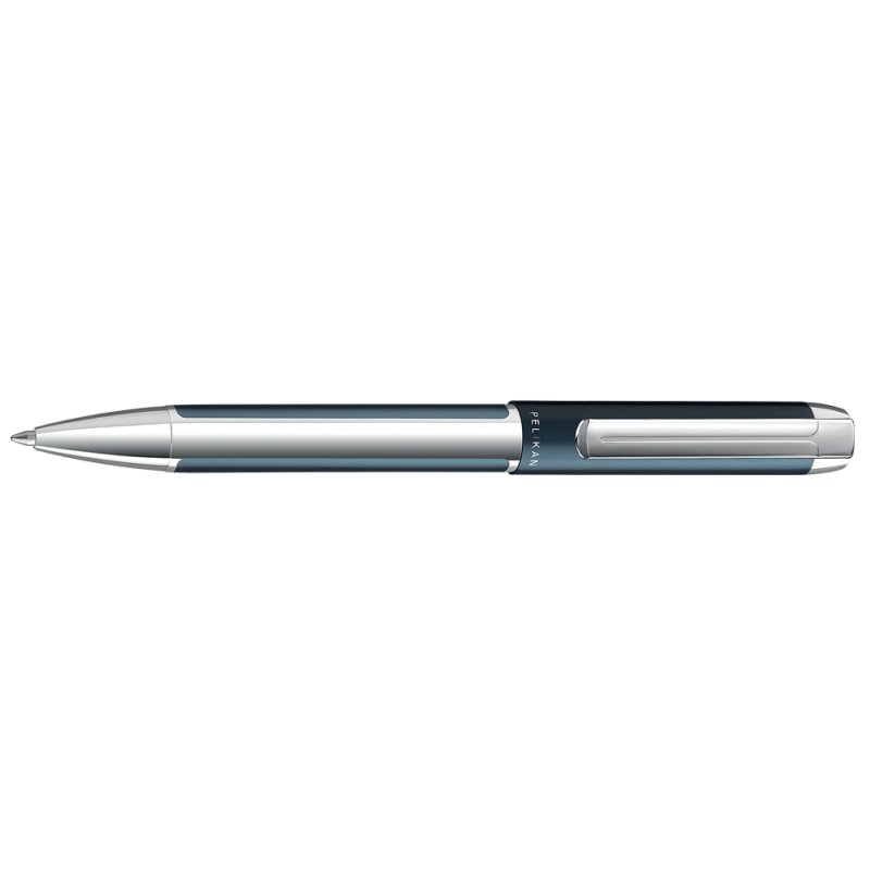Pelikan stylo bille rétractable PURA, vert forêt, boîtier aluminium