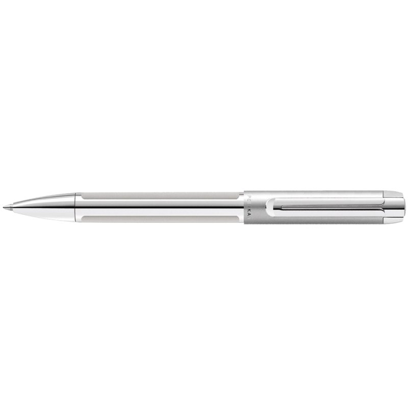 Pelikan stylo bille rétractable PURA, vert forêt, boîtier aluminium