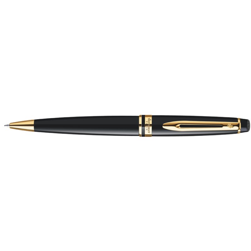 WATERMAN Expert stylo bille, noir, détails palladium, pointe moyenne
