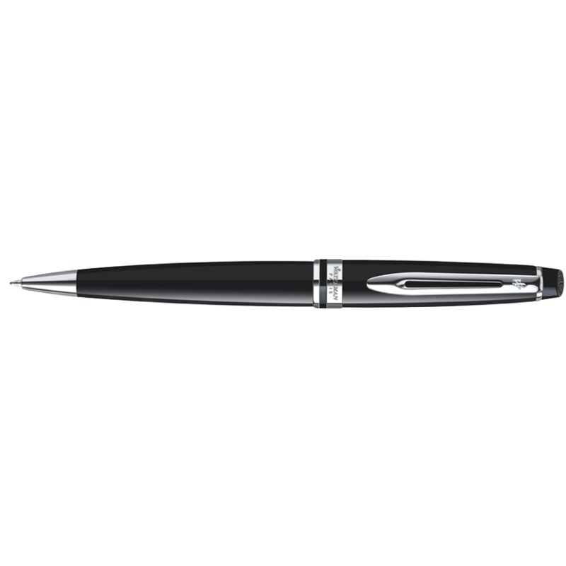 WATERMAN Expert stylo bille, noir, détails palladium, pointe moyenne