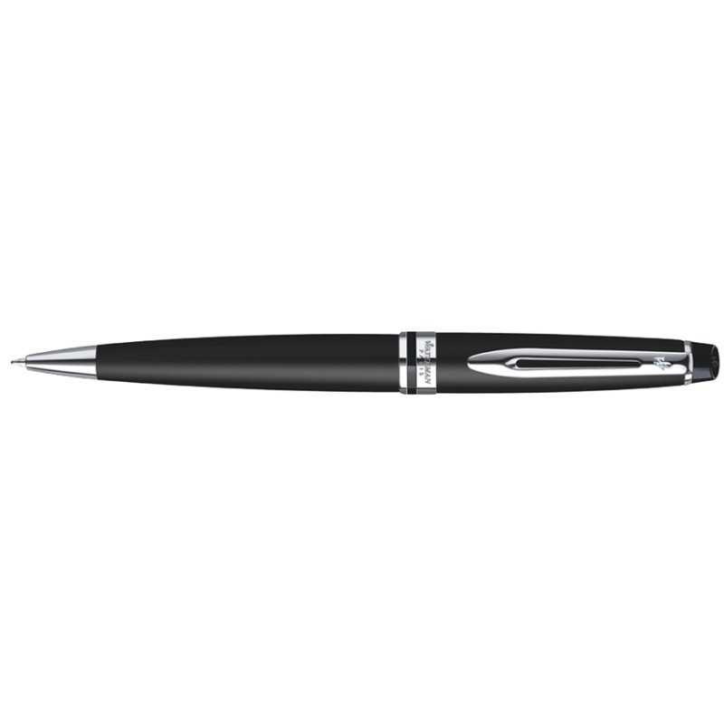 WATERMAN Expert stylo bille, noir, détails palladium, pointe moyenne