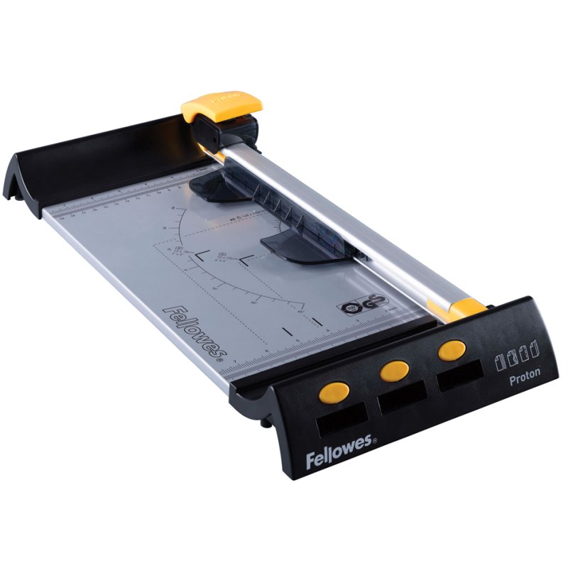 Fellowes massicot Proton, A3, 10 feuilles, noir/jaune