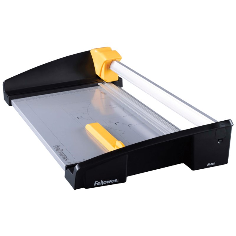 Fellowes massicot rotatif Atom A3, 30 feuilles, longueur de coupe 460 mm, noir/jaune