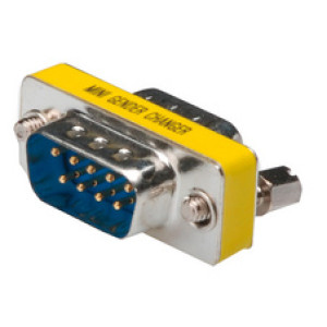 DIGITUS mini geslachtsveranderaar, 9-polig Sub-D, stekker - stekker
